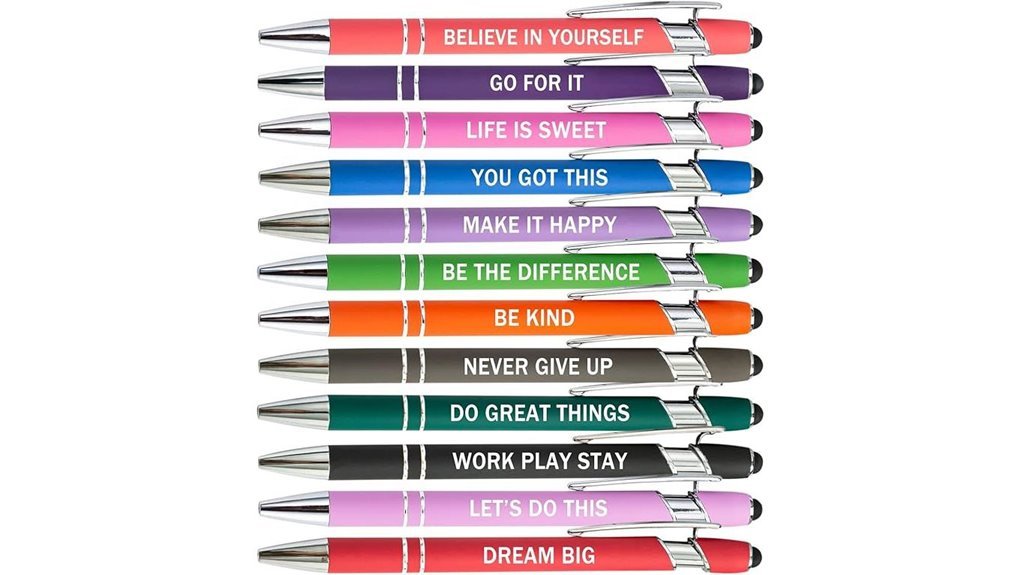 12 pack motivational pens