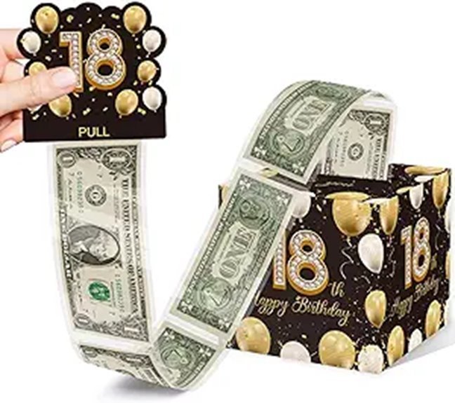 18th birthday money gift