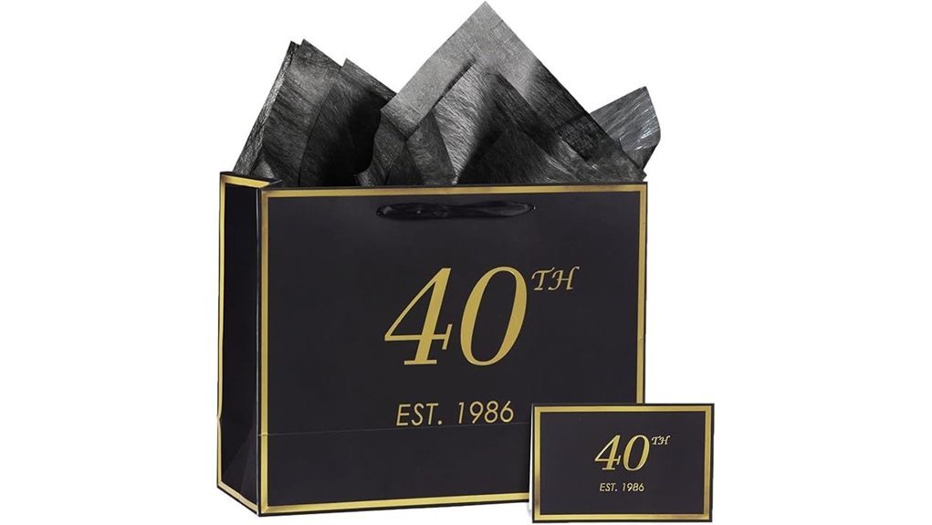40th birthday gift bag