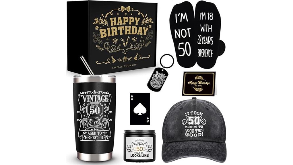50th birthday tumbler gift