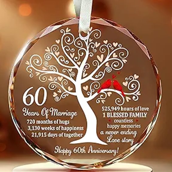 60th wedding anniversary ornament