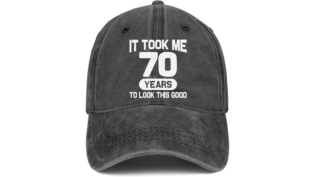 70th birthday cotton hat