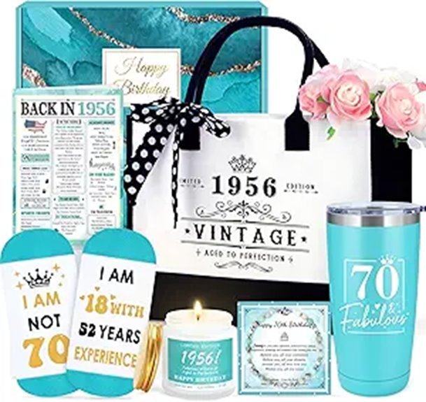 70th birthday gift set