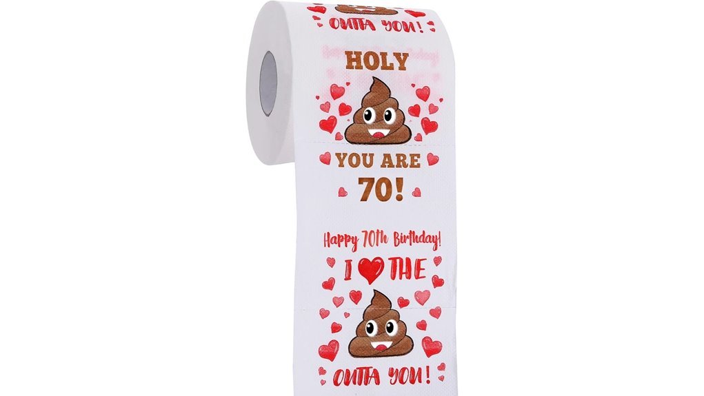 70th birthday toilet paper