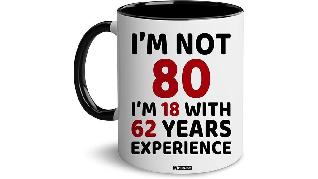 80th birthday mug gift
