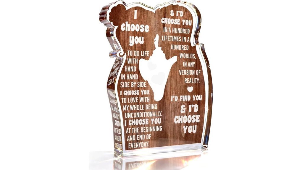 acrylic i love you sign