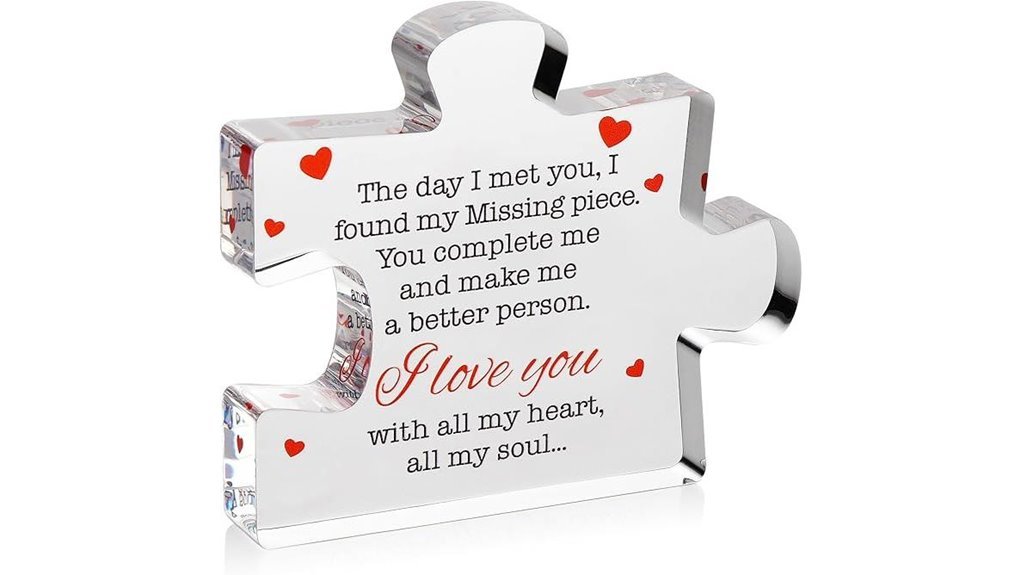 acrylic love message puzzle
