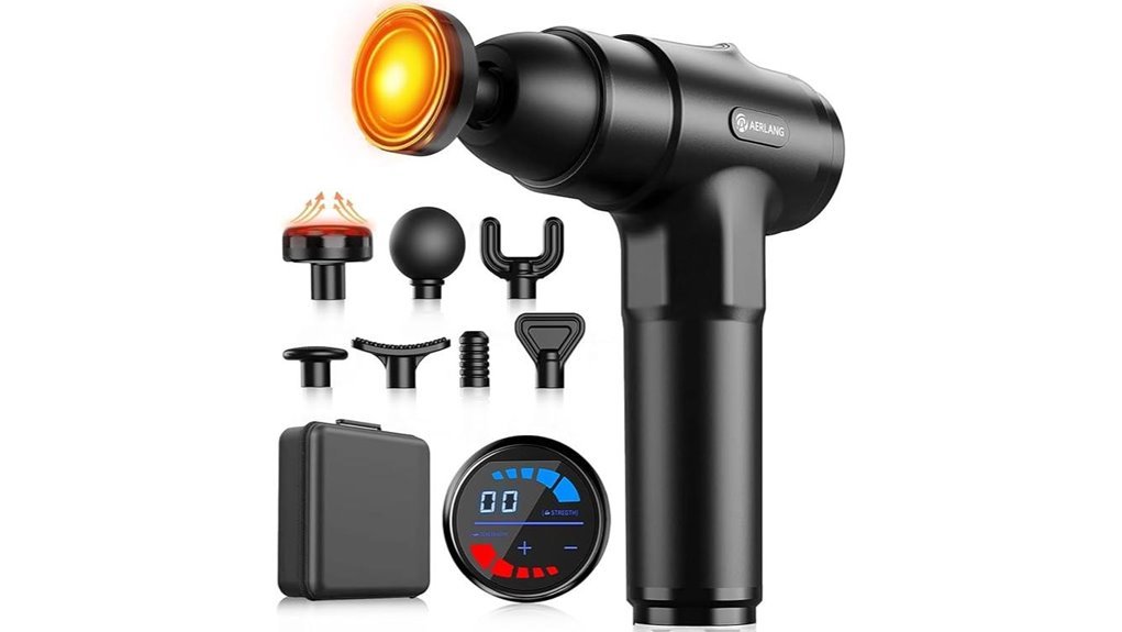 aerlang heat enabled massage gun