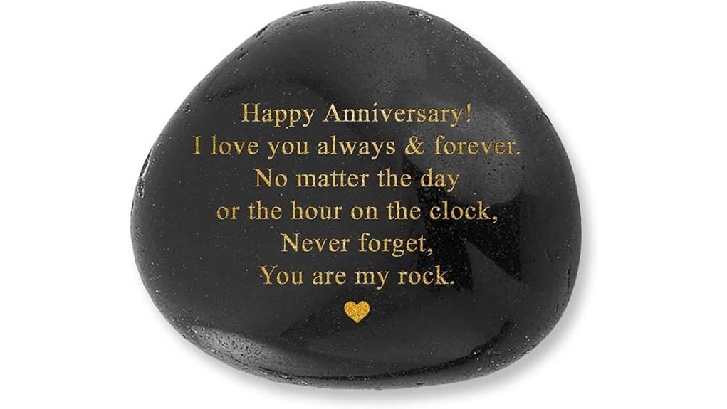 anniversary decorative stone keepsake