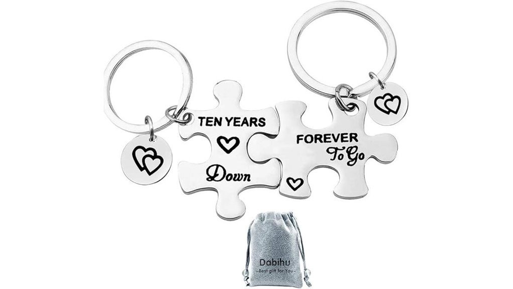 anniversary keyrings for couples