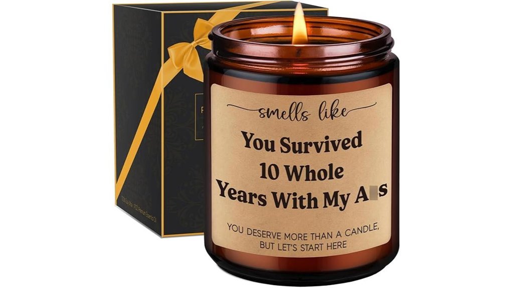anniversary scented candle gift