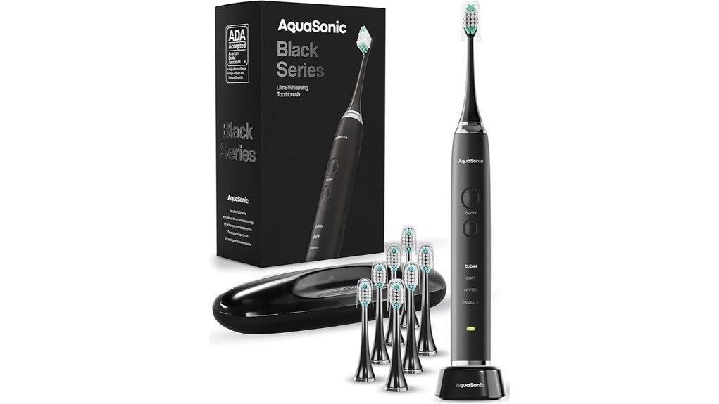 aquasonic black ultra whitening toothbrush