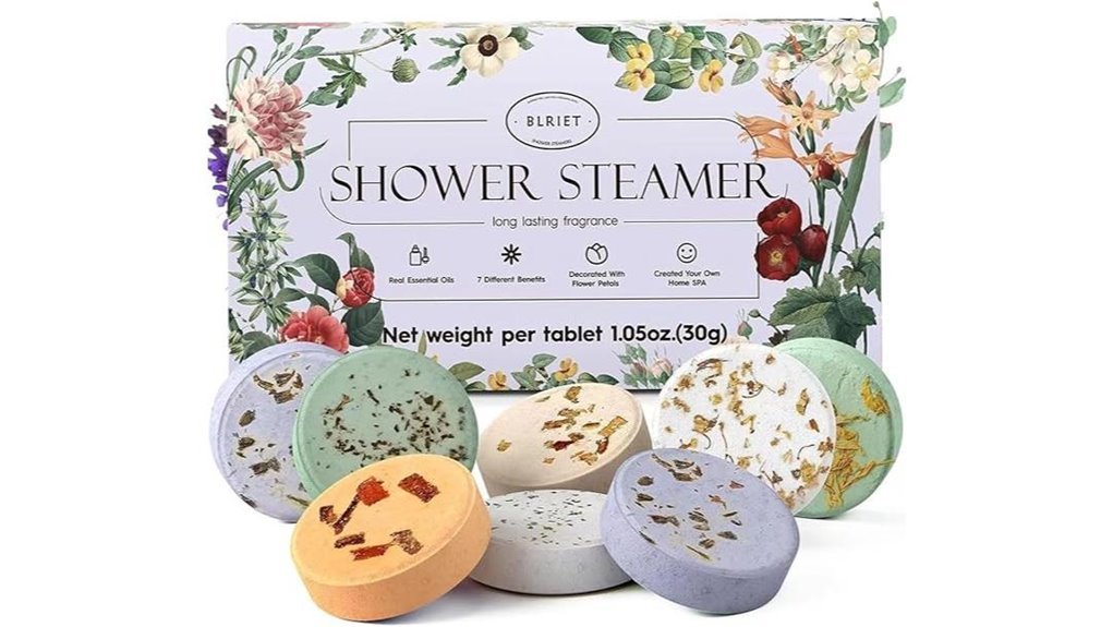 aromatic shower steamers eight pack