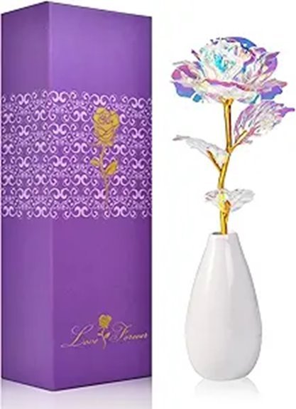 artificial rose flower vase