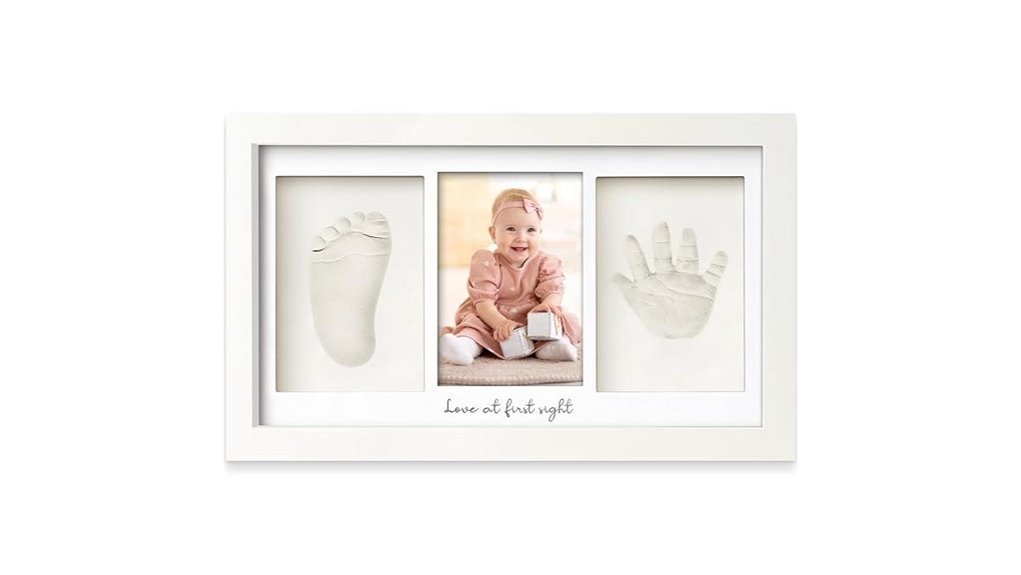 baby footprint keepsake frame