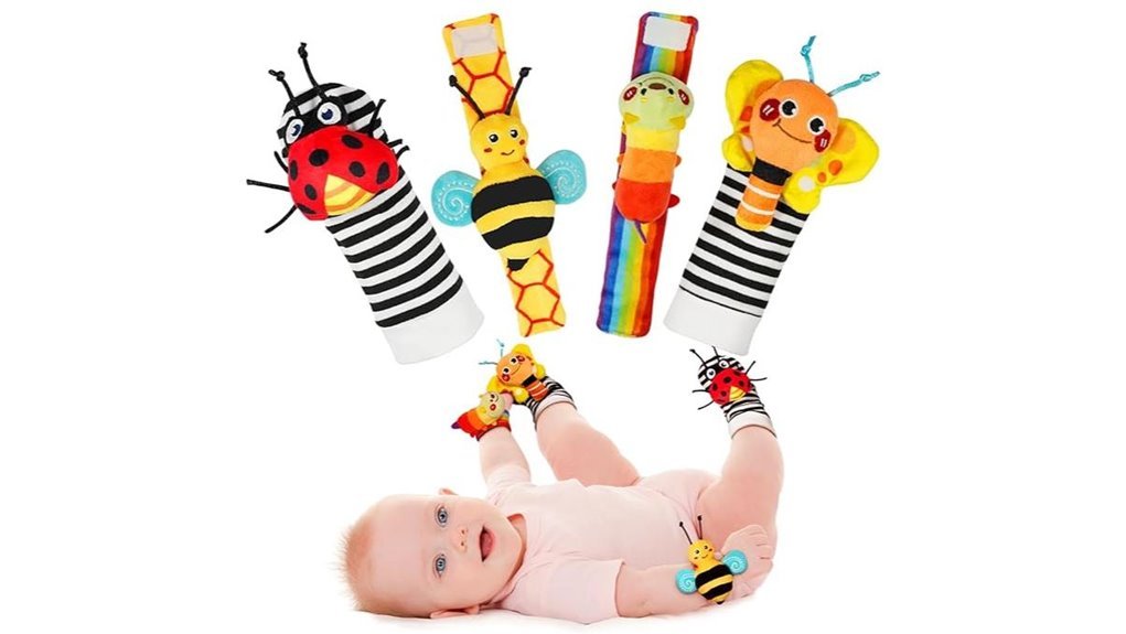 baby rattle sock set
