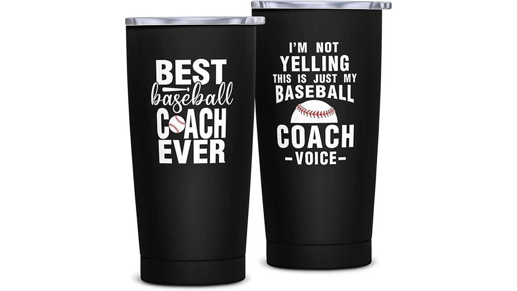 baseball coach coffee tumbler