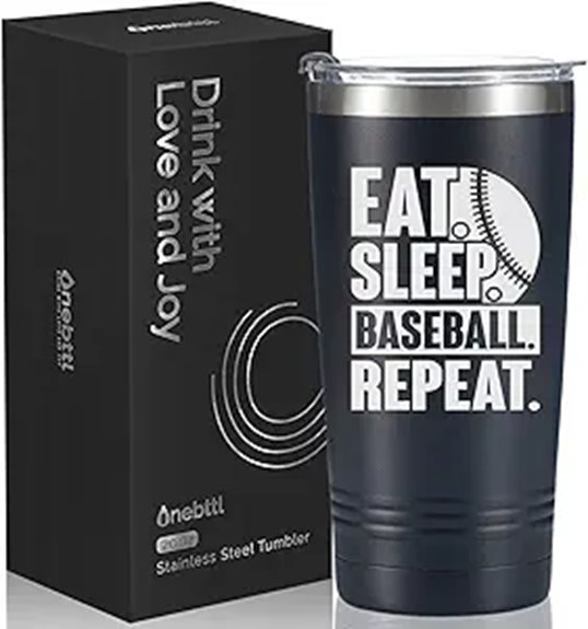 baseball tumbler 20oz