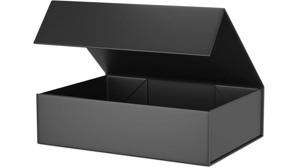 black magnetic gift box