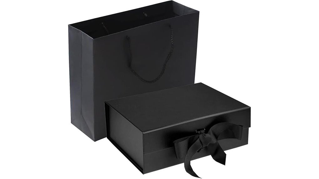 black magnetic gift box