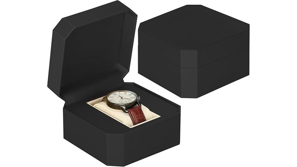 black pu leather box