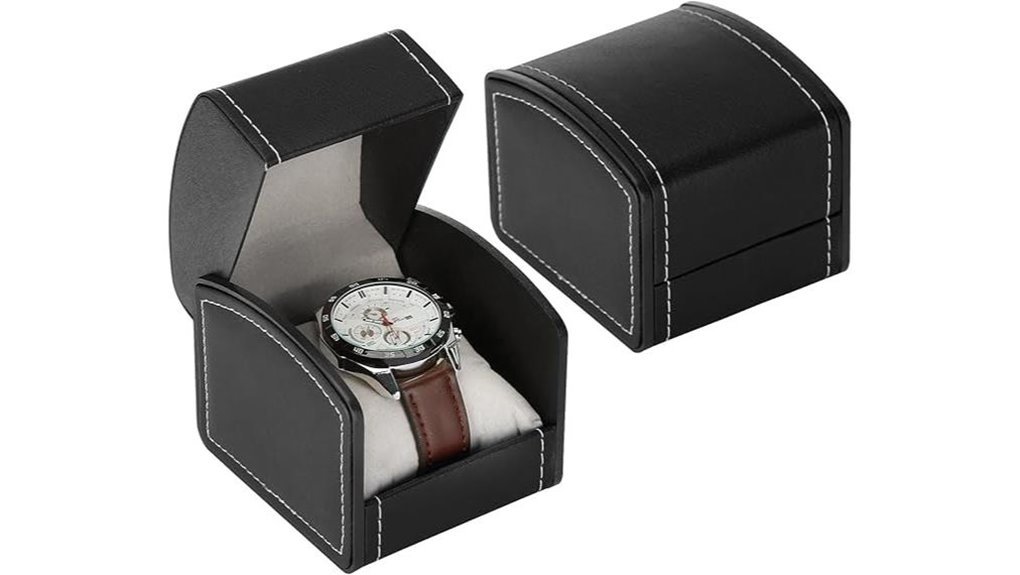 black pu leather box