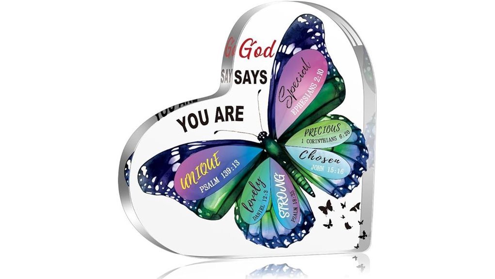 blue butterfly inspirational sign