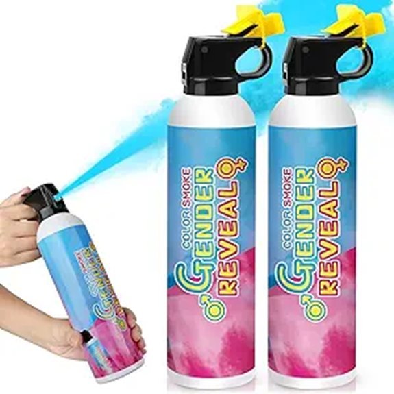 blue gender reveal extinguishers