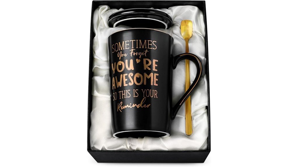 bold black ceramic mug