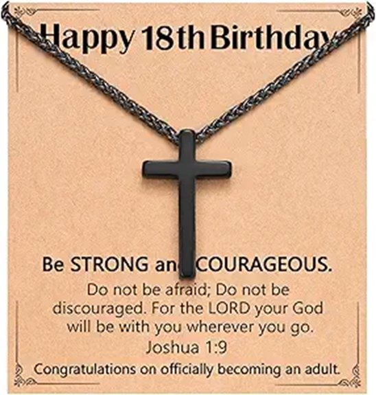 boys necklace with scripture