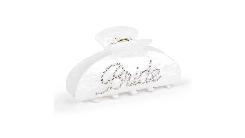 bridal bachelorette hair claw