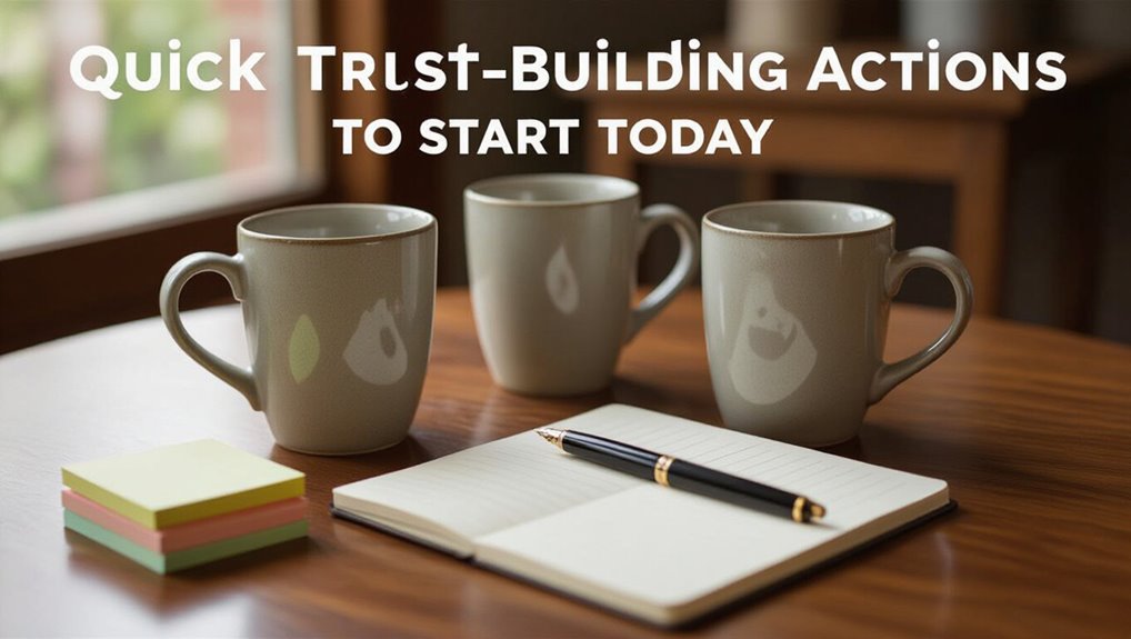 build trust through consistency