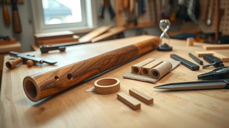 build wooden flute with tools