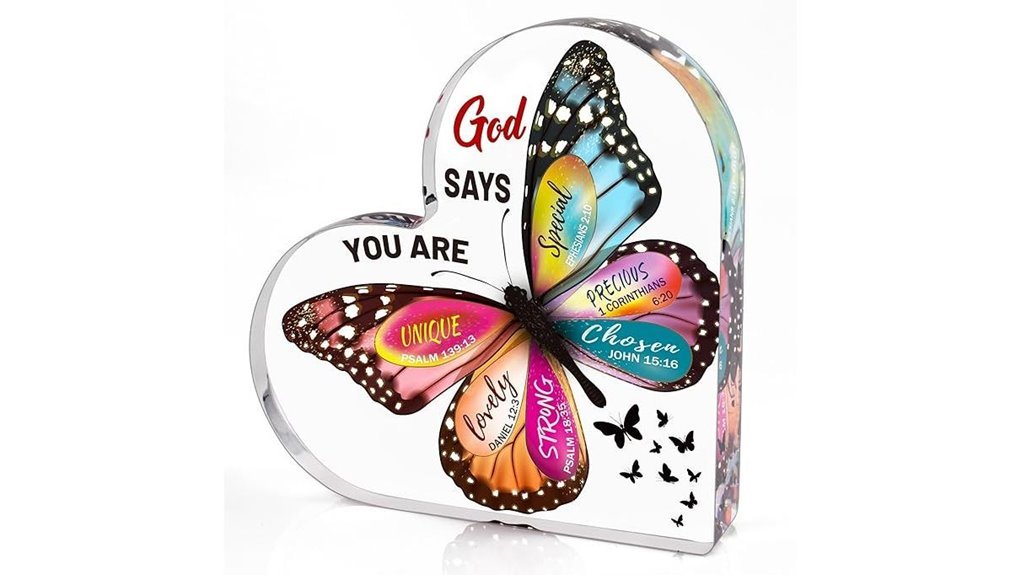 butterfly christian inspirational decor