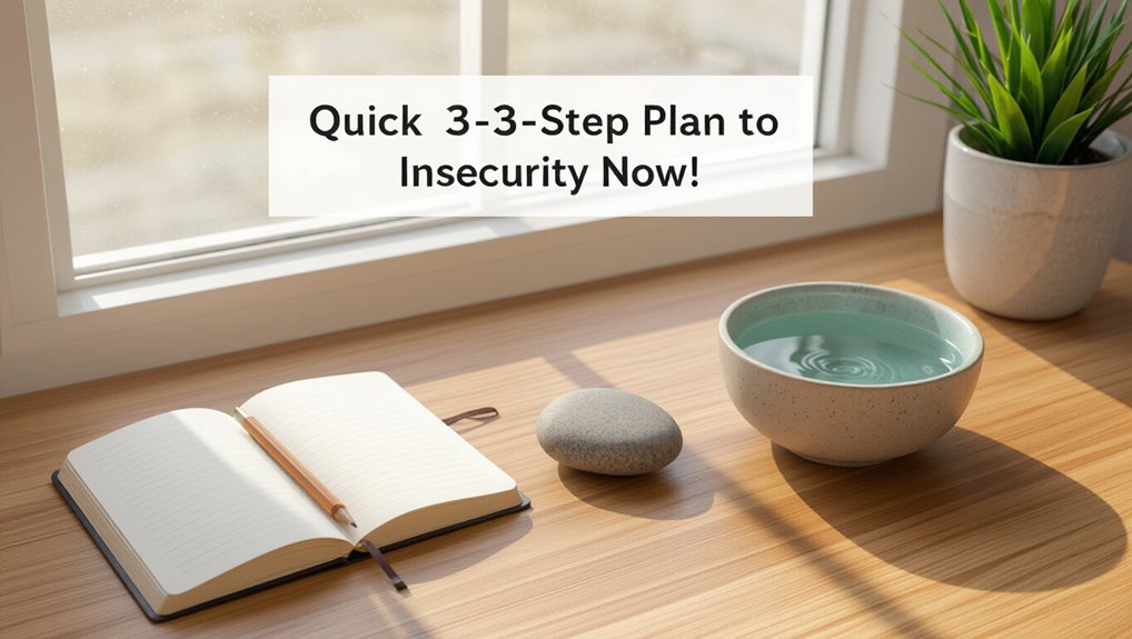 calm insecurity through action