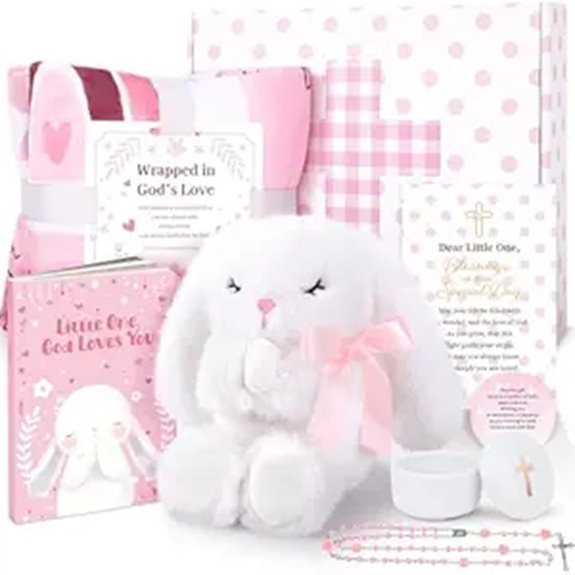 catholic baby girl baptism set
