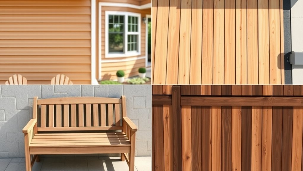 cedar finishes for various uses