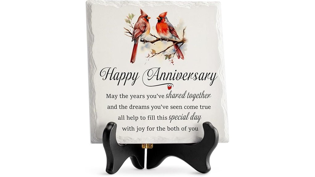 ceramic anniversary plaque keepsake