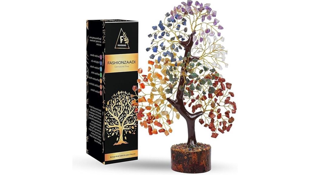 chakra crystal tree decor