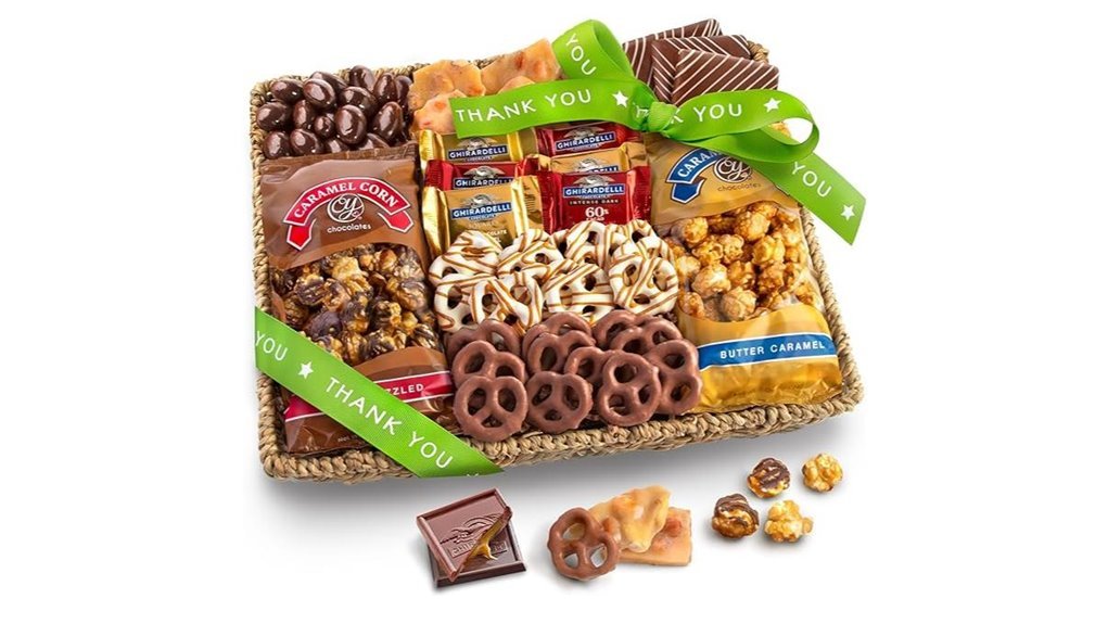 chocolate and snack gift basket