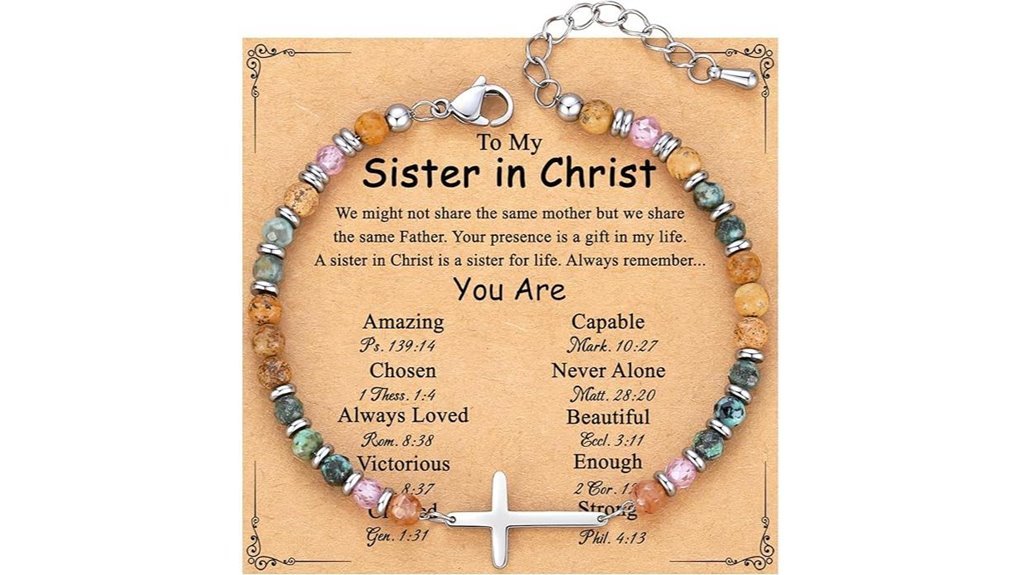 christian cross women s bracelet