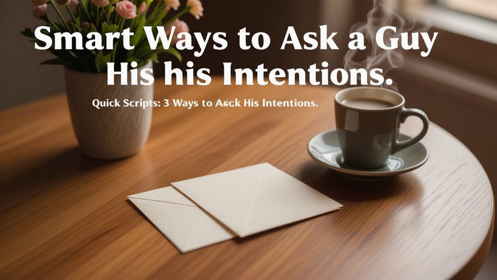 clarifying relationship intentions directly