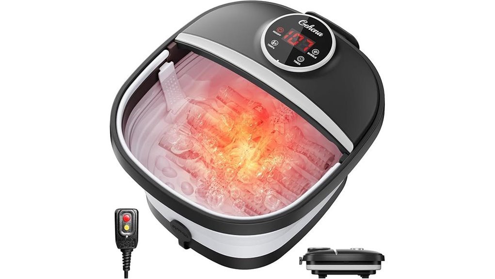 collapsible heated foot spa