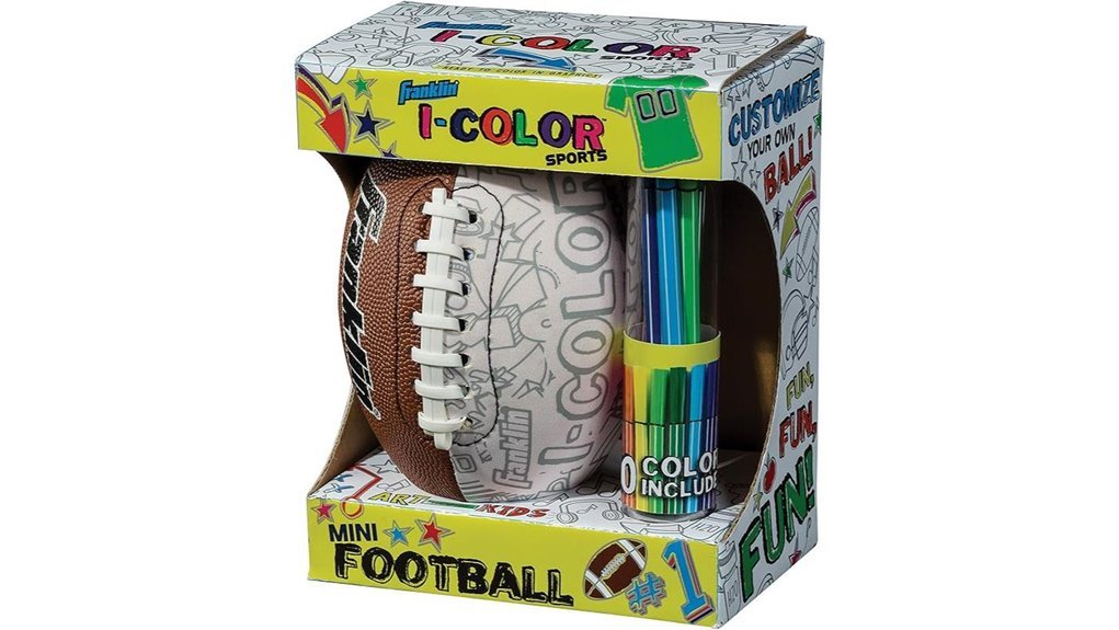colorful franklin sports football