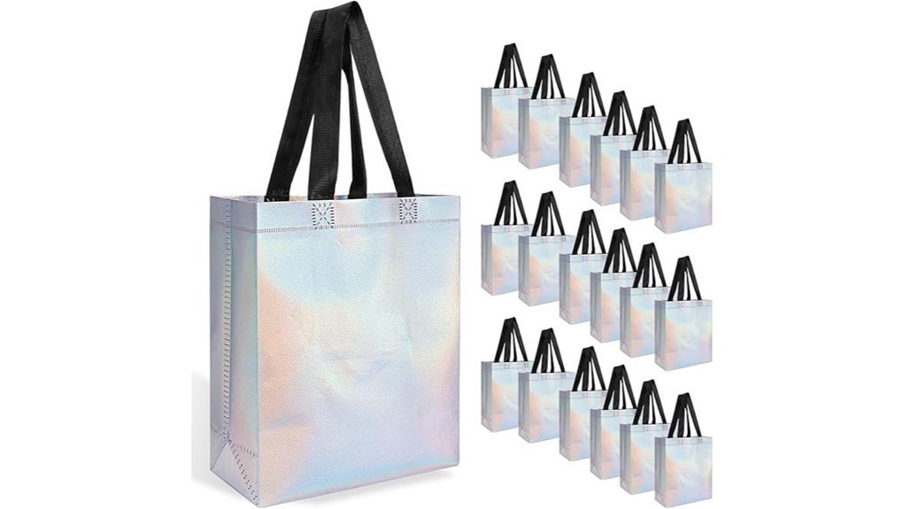 colorful reusable gift bags