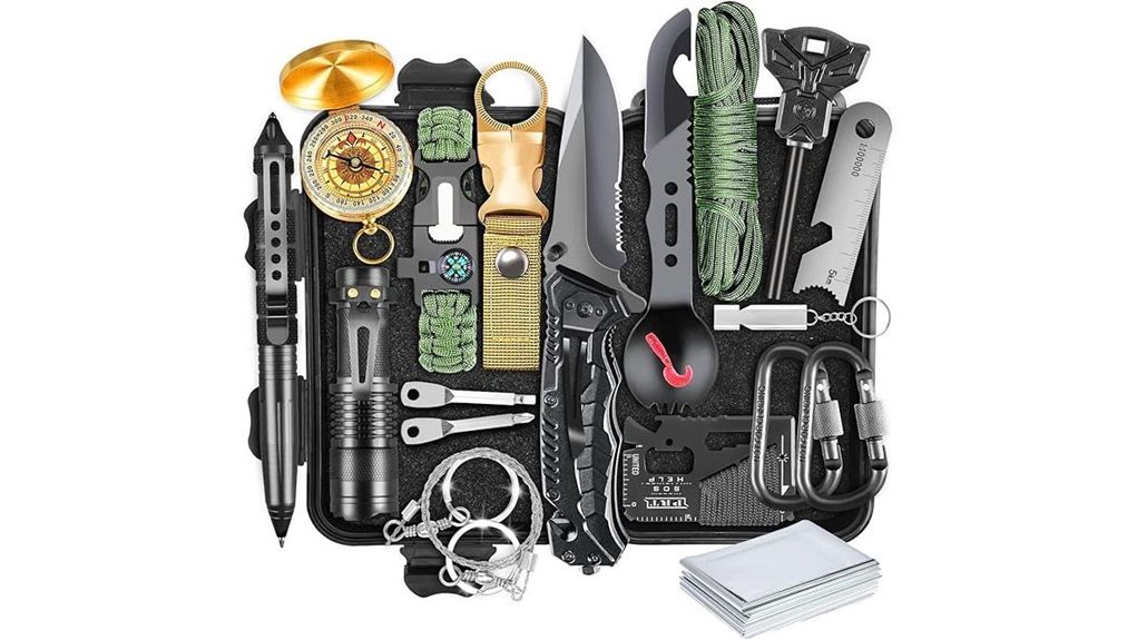 comprehensive 19 piece men s survival kit