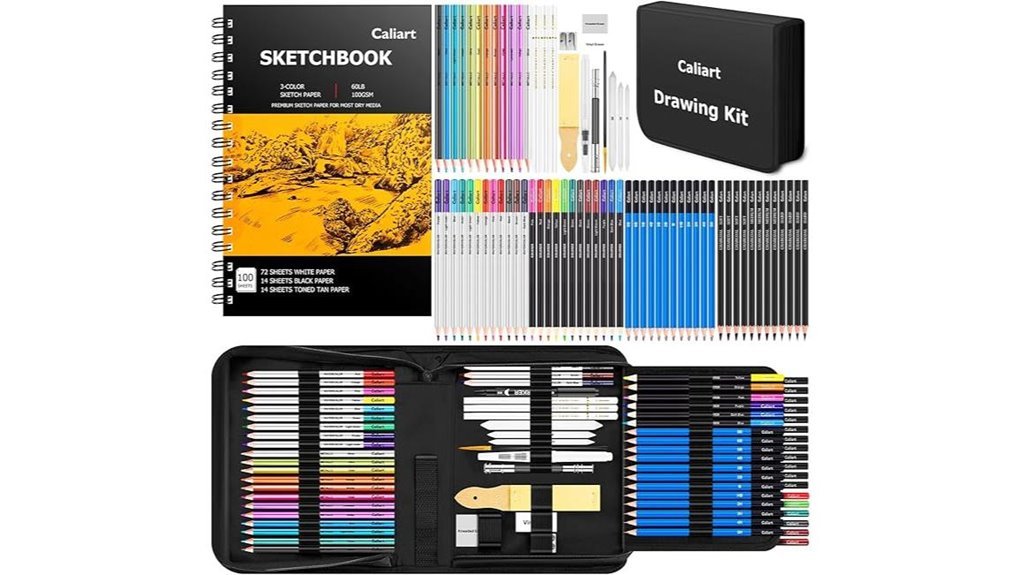 comprehensive sketching art kit