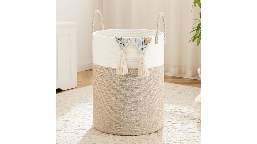 cotton rope laundry hamper