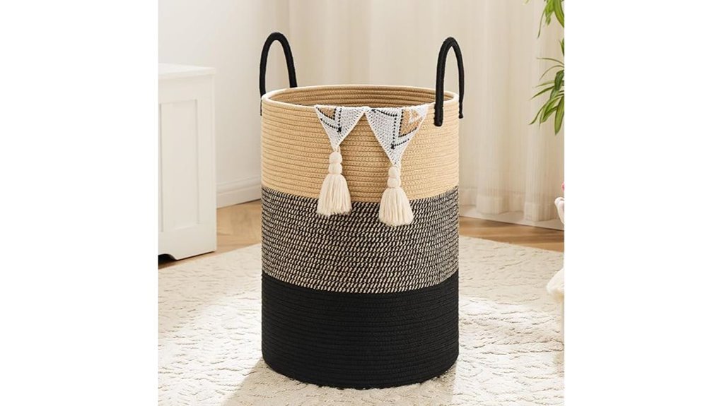 cotton rope laundry hamper