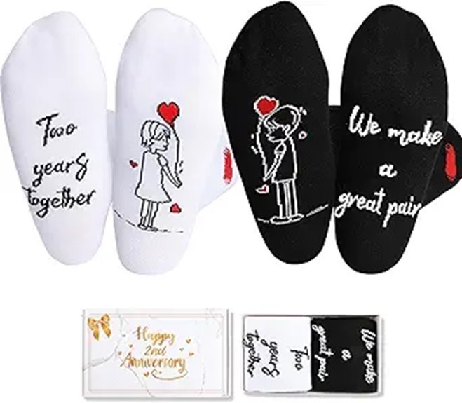 cotton socks anniversary gift